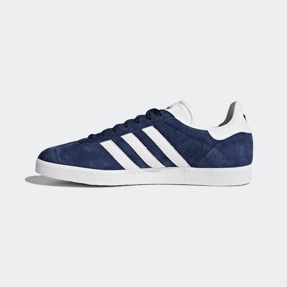NWT adidas Originals Gazelle Foundation Collegiate Navy/White/Gold Metallic 10.5 - Picture 1 of 6